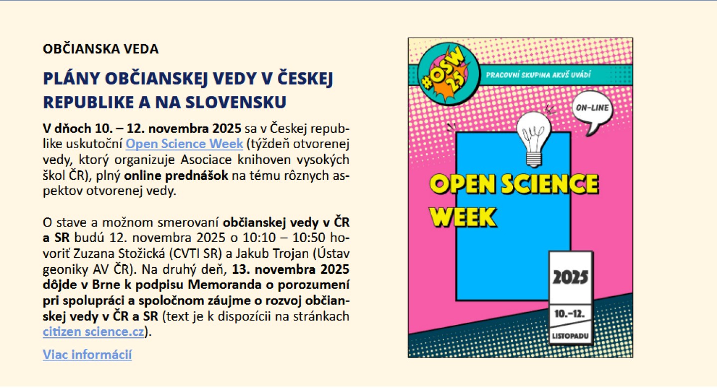 Open Science Week (týždeň otvorenej vedy)