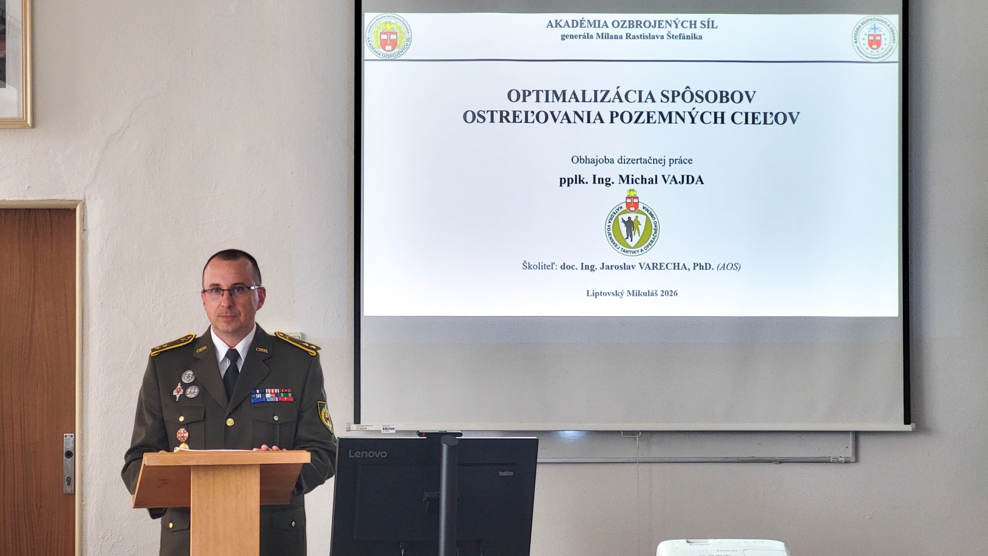 Nový doktor na Katedre vojenskej taktiky a operačného umenia