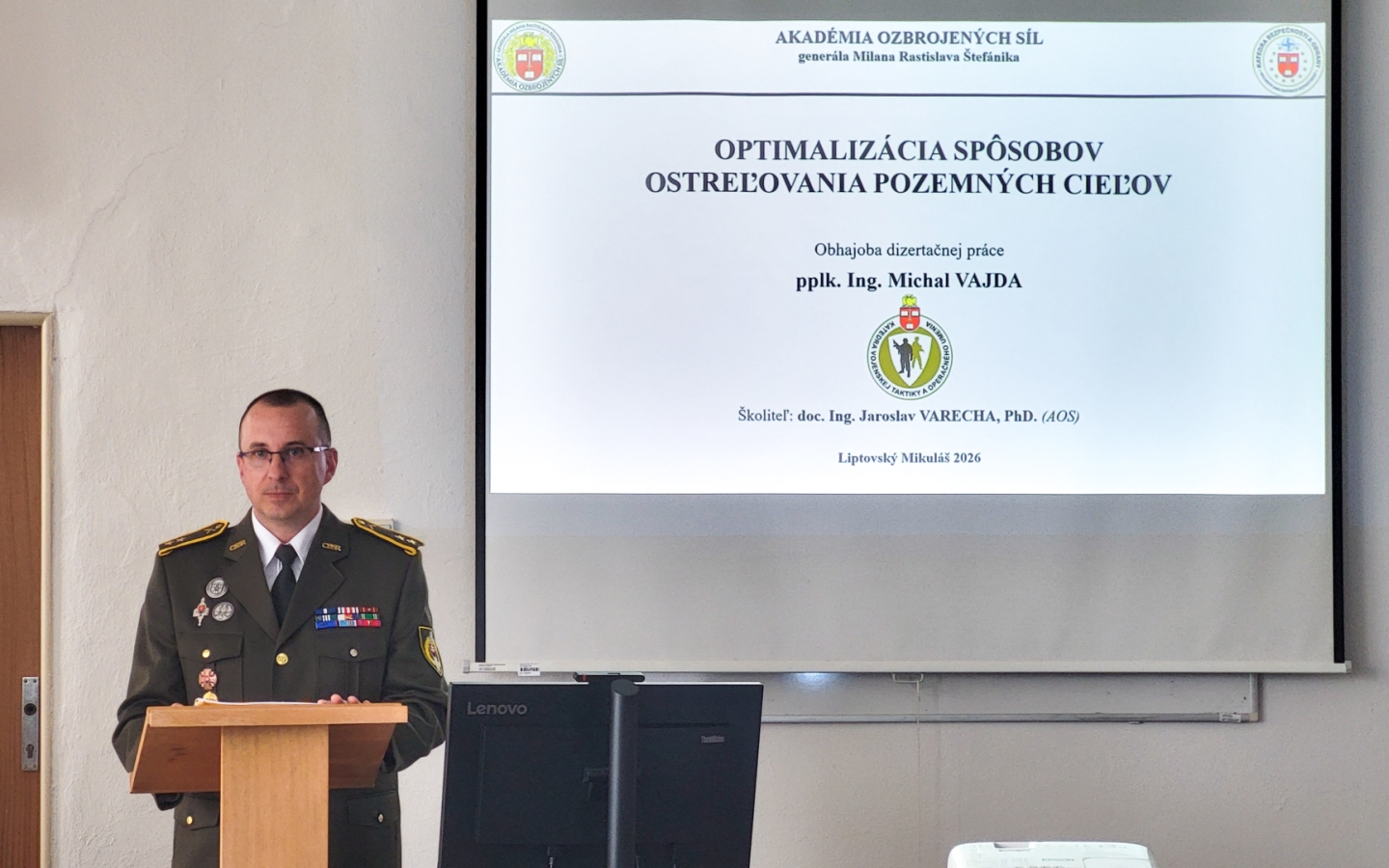 Nový doktor na Katedre vojenskej taktiky a operačného umenia