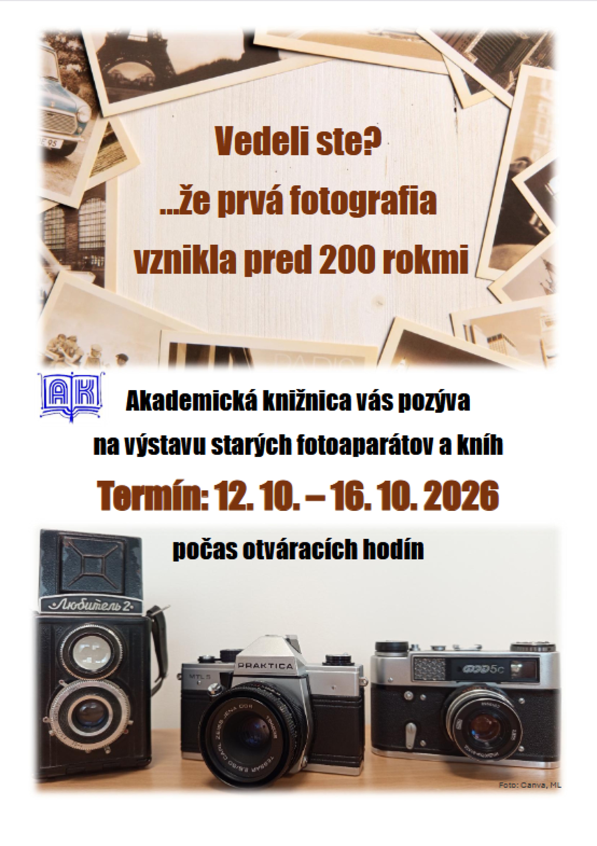 Vedeli ste? ... že prvá fotografia vznikla pred 200 rokmi