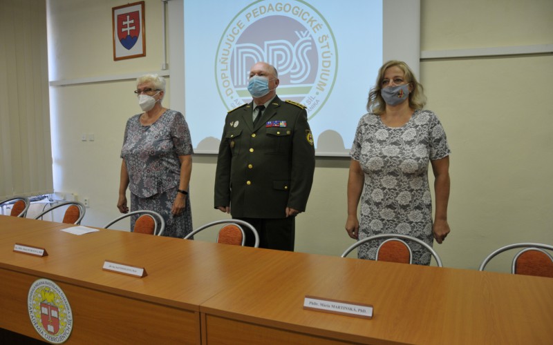 Doplňujúce pedagogické štúdium v Akadémii ozbrojených síl generála M. R. Štefánika 6. - 7. 7 2021
