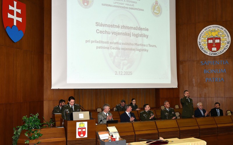 Slávnostné zhromaždenie Cechu vojenskej logistiky 2. 12. 2025