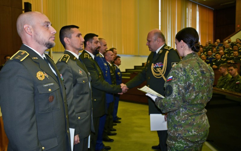 Slávnostné ukončenie 23. VYŠŠIEHO VELITEĽSKO–ŠTÁBNEHO KURZU, 12.12.2025