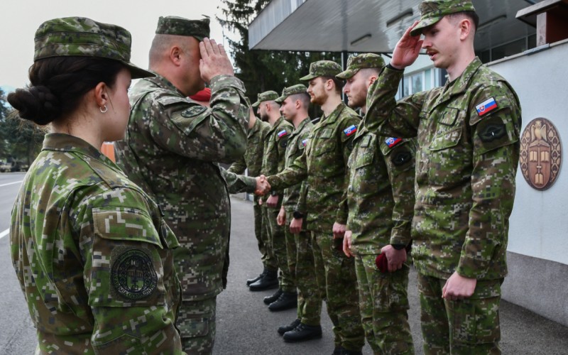 Slávnostný nástup pri príležitosti odovzdania bordových baretiek, 16.03.2026