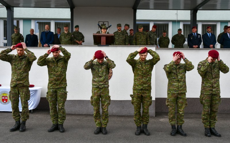 Slávnostný nástup pri príležitosti odovzdania bordových baretiek, 16.03.2026