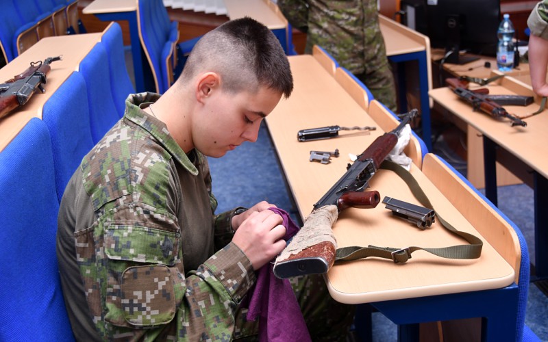 Field training of 1st year cadets, July 18th 2022