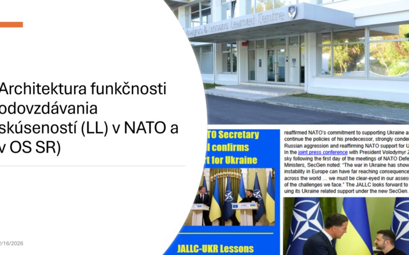 Workshop na tému Aktuálne skúsenosti z Ukrajiny v kontexte rozvoja pozemných síl OS SR