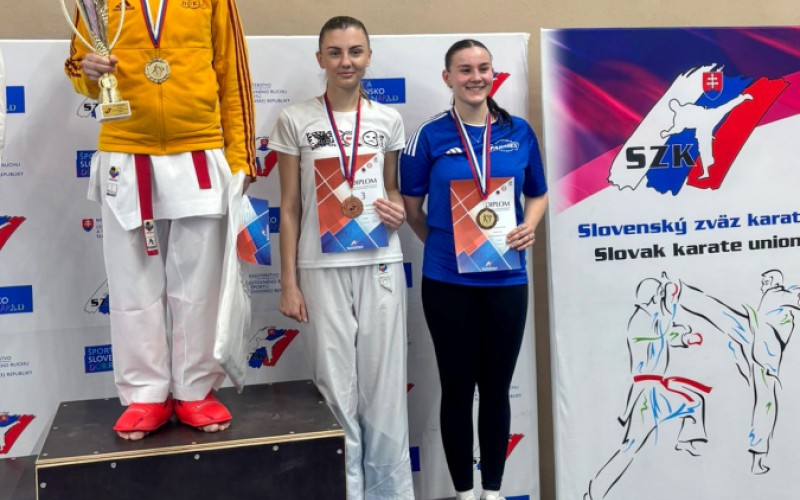 Striebro a bronz na seniorských Majstrovstvách Slovenska v karate