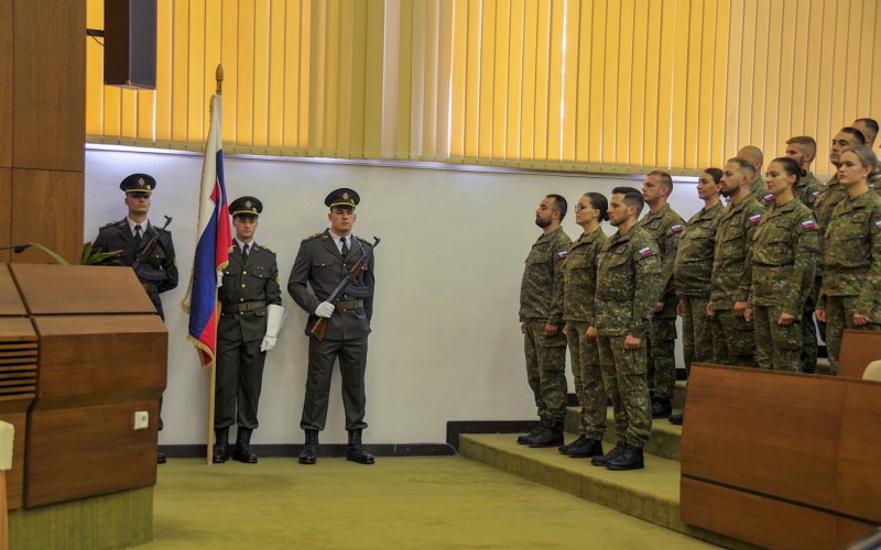 Ukončenie 34. Dôstojníckeho kurzu pre absolventov vysokých škôl, 18. 7. 2025