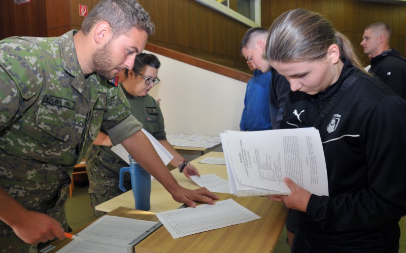 Basic training of AFA cadets, August 18th 2025