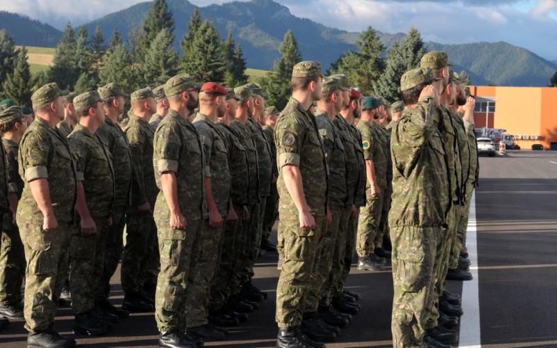 Ceremonial gathering of professional soldiers and SVK AFA employees on the 81st anniversary of the Slovak National Movement and the 33rd anniversary of the adoption of the Constitution of the Slovak Republic, September 2nd 2025