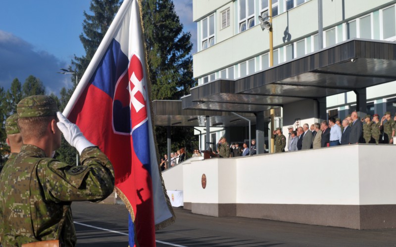 Ceremonial gathering of professional soldiers and SVK AFA employees on the 81st anniversary of the Slovak National Movement and the 33rd anniversary of the adoption of the Constitution of the Slovak Republic, September 2nd 2025