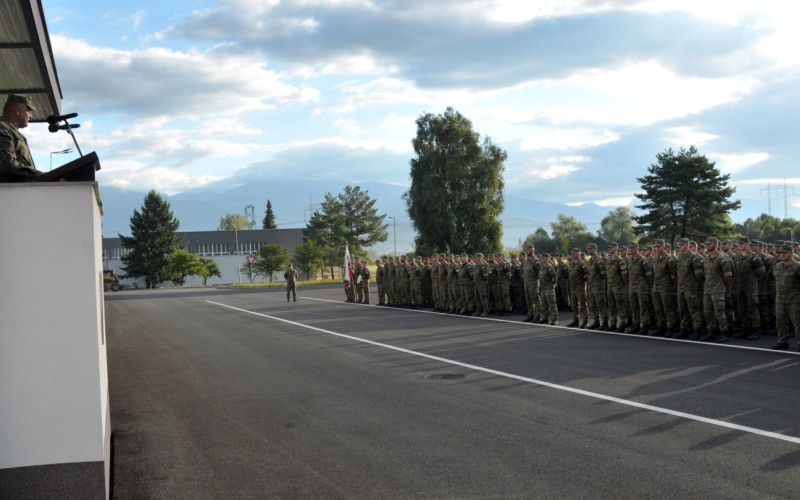 Ceremonial gathering of professional soldiers and SVK AFA employees on the 81st anniversary of the Slovak National Movement and the 33rd anniversary of the adoption of the Constitution of the Slovak Republic, September 2nd 2025