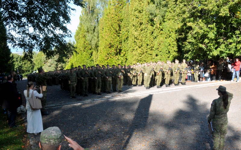 Military Oath of 1st year cadets - Háj, September 19th 2025