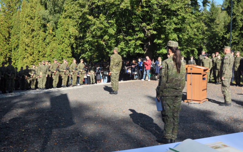 Military Oath of 1st year cadets - Háj, September 19th 2025