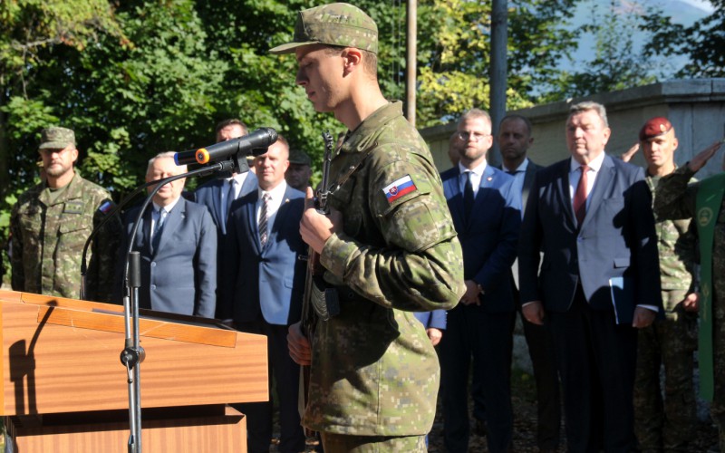 Military Oath of 1st year cadets - Háj, September 19th 2025