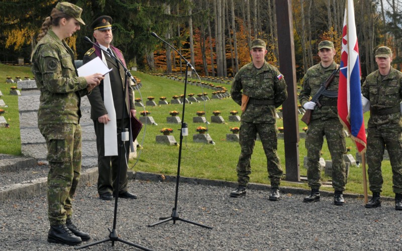 Memorial at military cemetery Háj-Nicovô, October 30th 2025