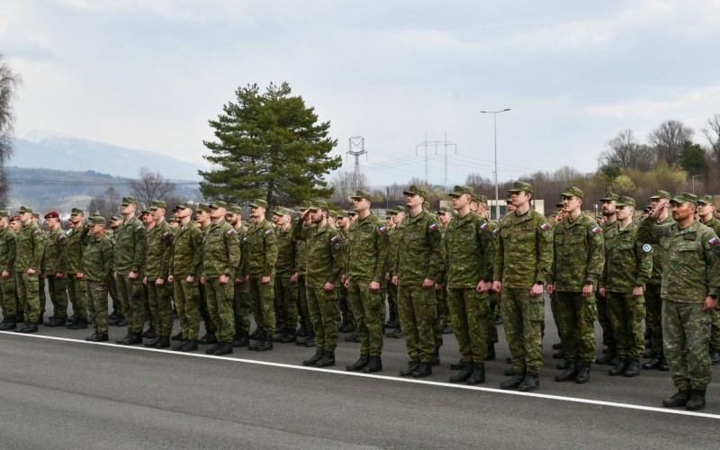 Slávnostný nástup pri príležitosti odovzdania bordových baretiek, 16.03.2026
