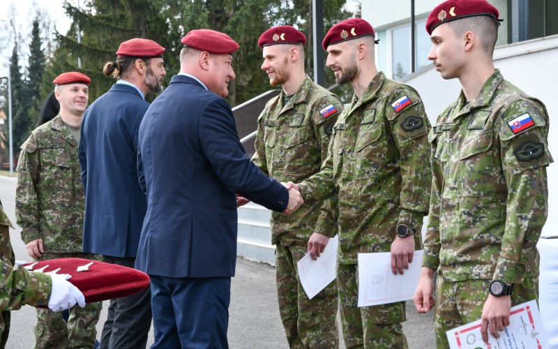 Slávnostný nástup pri príležitosti odovzdania bordových baretiek, 16.03.2026